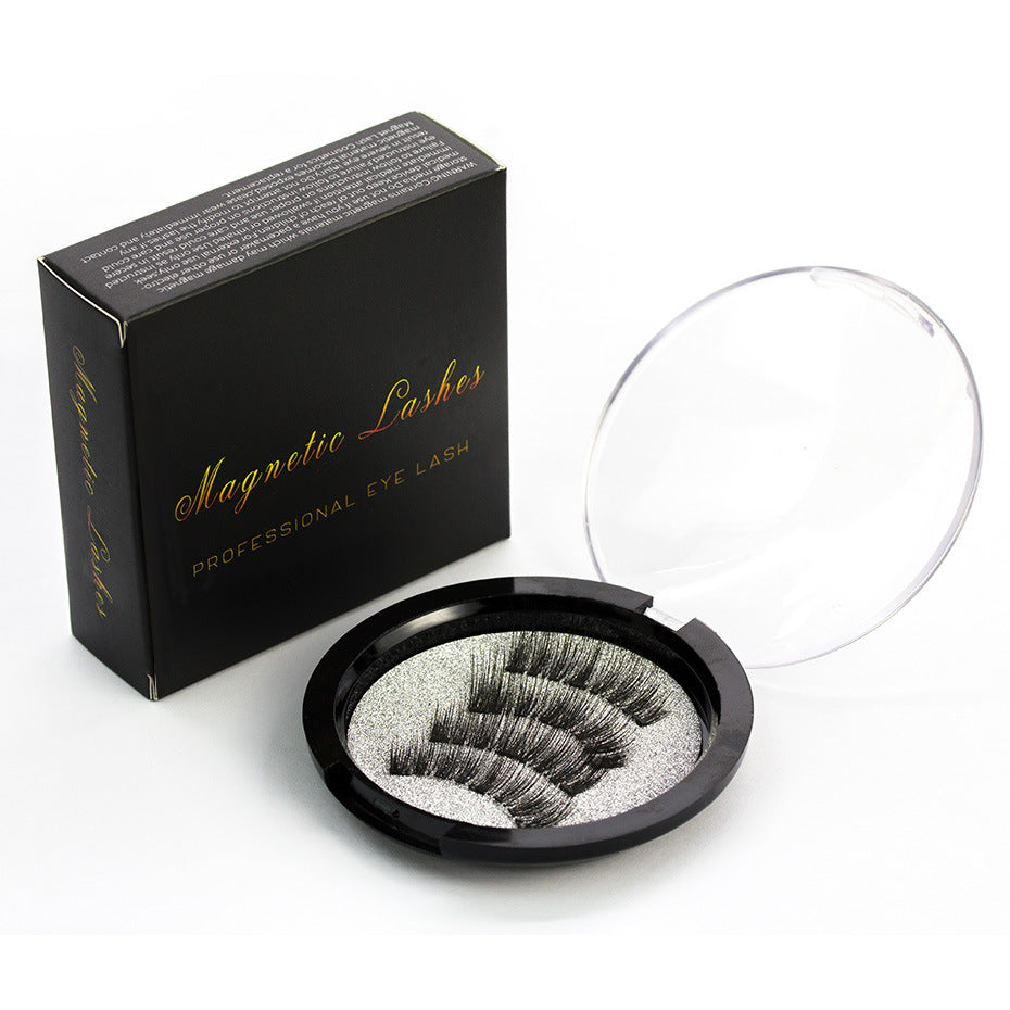 3D magnetic false eyelashes handmade natural realistic magnet eyelashes