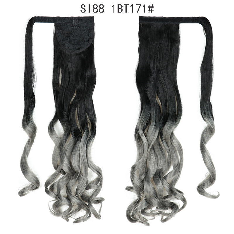 WTB 22" Long Wavy Clip-In Ponytail Extension – Heat-Resistant Synthetic Hair