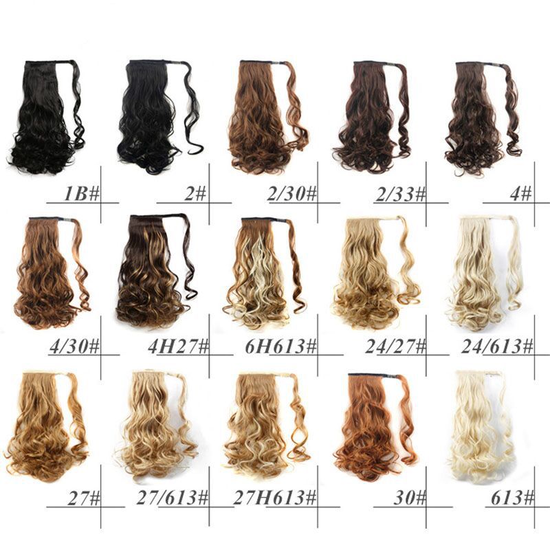 WTB 22" Long Wavy Clip-In Ponytail Extension – Heat-Resistant Synthetic Hair