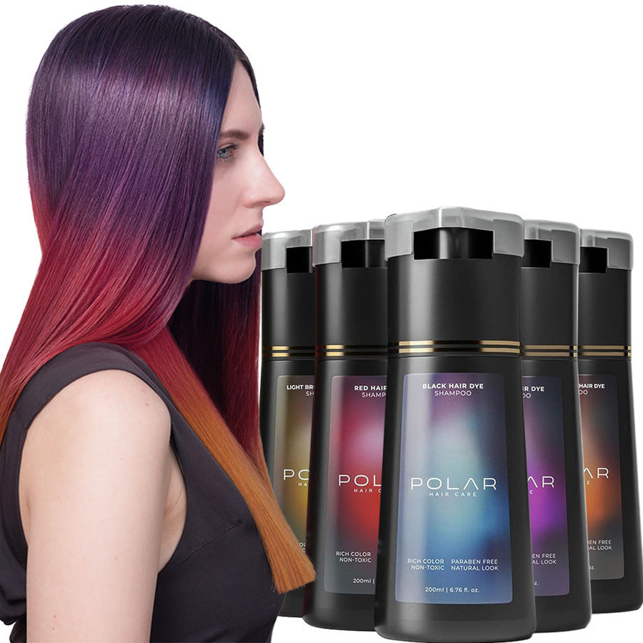 Cross-border hit Hair Shampoo Quick coloring Plant formula natural shampoo does not damage hair wash color